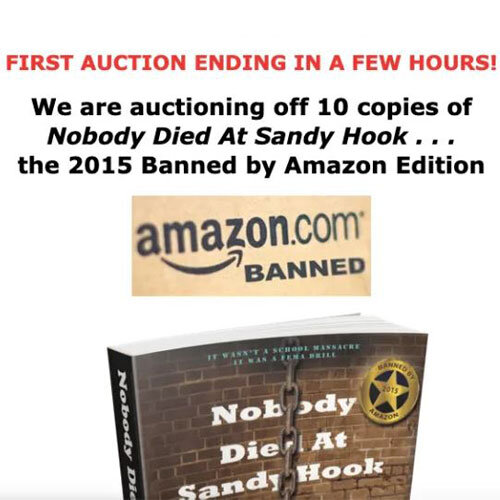A PUBLISHER APOLOGIZED FOR RUNNING A SANDY HOOK BOOK, THEN AUCTIONED OFF THE LAST COPIES